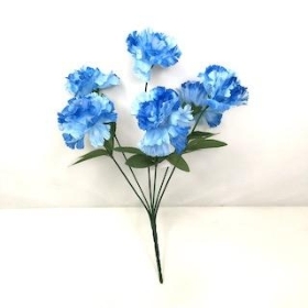 Blue Carnation Bush 36cm