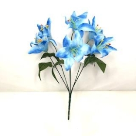 Blue Lily Bush 36cm