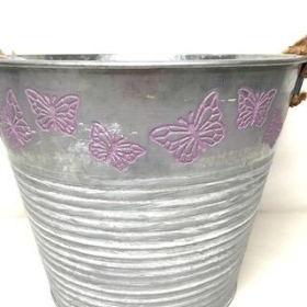 Lilac Butterfly Planter 23cm