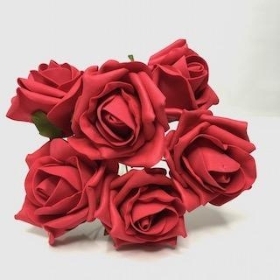 Red Foam Rose 6cm x 6