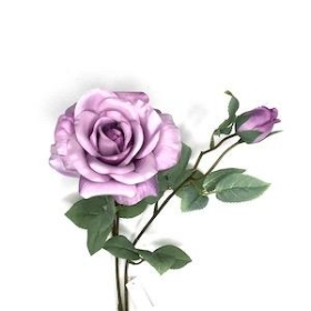 Lilac Tintagel Rose Spray 61cm