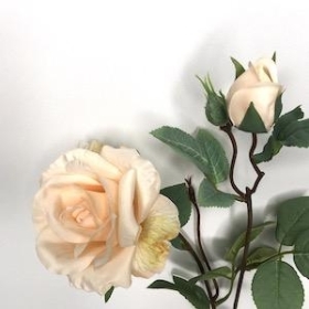 Cream Rose Spray 61cm