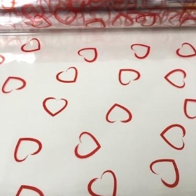 Small Hearts Cellophane 100m