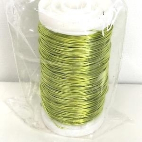 Lime Green Metallic Reel Wire 100g