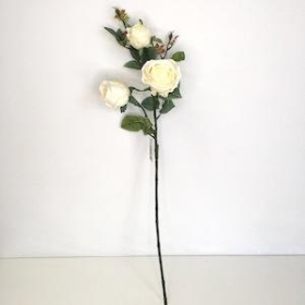 Cream Rosebud Spray 75cm