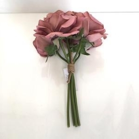 Dusky Pink Rose Bundle 25cm