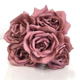 Dusky Pink Rose Bundle 25cm