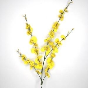 Yellow Orchid Spray 88cm