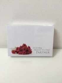 Florist Cards In Loving Memory of a Dear Partner