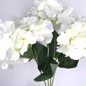 Ivory Hydrangea Bush 42cm