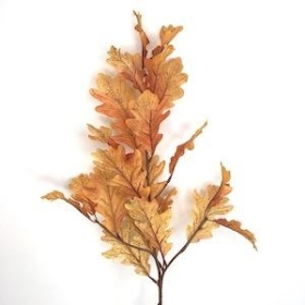 Orange Oak Leaf Spray 77cm