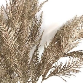 Champagne Glitter Fern Bush 44cm