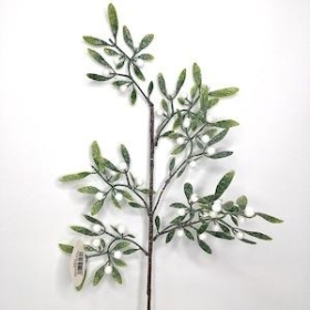 Glittered Mistletoe Spray 62cm