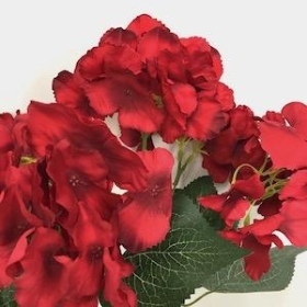 Red Hydrangea Bush 42cm