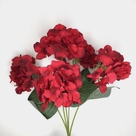 Red Hydrangea Bush 42cm