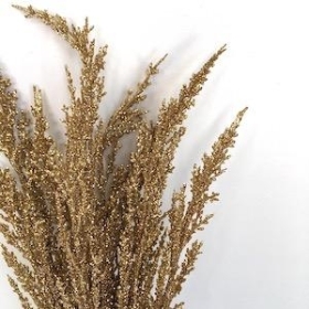 Gold Glitter Wheat Bush 37cm