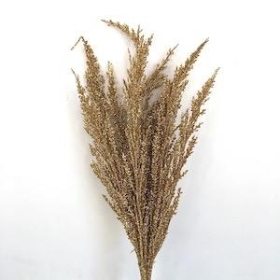 Gold Glitter Wheat Bush 37cm