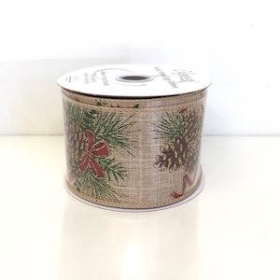 Pinecone And Spruce Ribbon 63mm