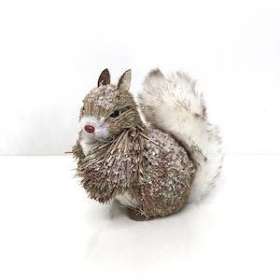 Snowy Squirrel Decoration 13cm