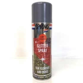 Silver Glitter Spray Paint for Flowers Hats Craft Decorating
