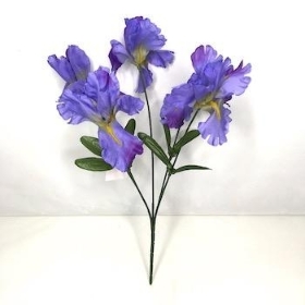 Purple Iris Bush 34cm