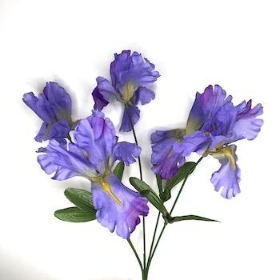 Purple Iris Bush 34cm