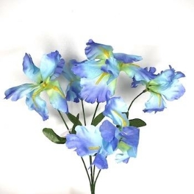 Light Blue Iris Bush 34cm