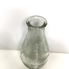 Clear Striped Bud Vase 14cm