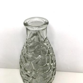 Clear Crackle Bud Vase 14cm