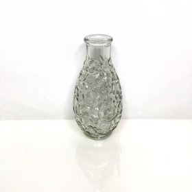 Clear Crackle Bud Vase 14cm