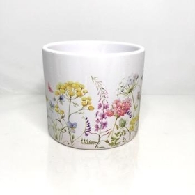 Spring Meadow Print Pot 12cm