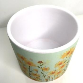 Daisy Field Print Pot 12cm