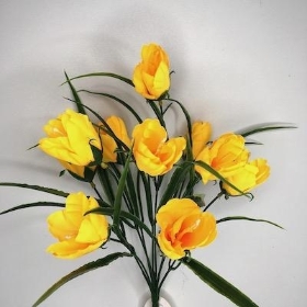 Yellow Mini Tulip Bush 36cm