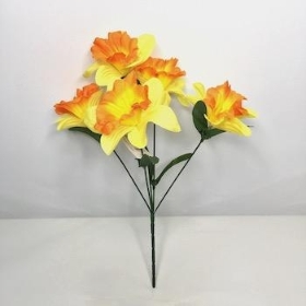 Yellow Orange Daffodil Bush 31cm