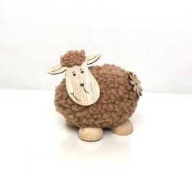 Brown Sheep Decoration 10cm