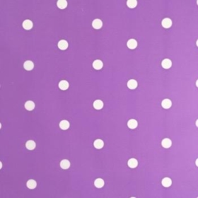 Lilac White Dot Cellophane 80m