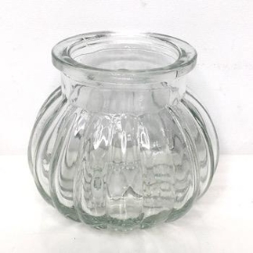 Clear Bubble Vase 9cm