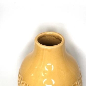 Yellow Pattern Ceramic Vase 38cm