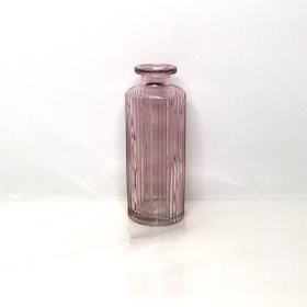 Lavender Ribbed Vase 13cm