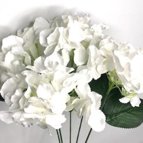 White Hydrangea Bush 49cm