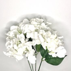 White Hydrangea Bush 49cm