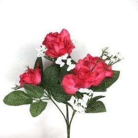 48 x Assorted Open Rose Bush 27cm