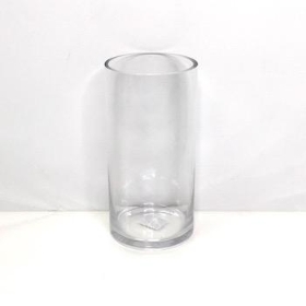 Clear Glass Cylinder Vase 20cm