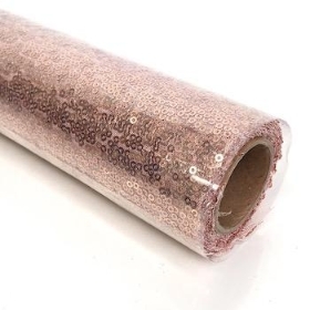 Rose Gold Sequin Table Runner 25cm