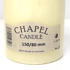 Ivory Chapel Candle 150 80