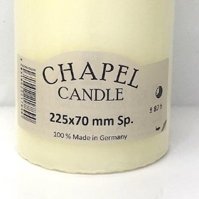 Ivory Chapel Candle 225 70