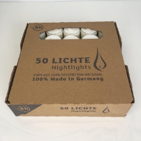 Ivory Nightlight Candles x 50