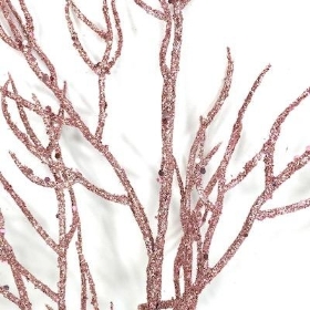 Pink Glitter Twig 55cm