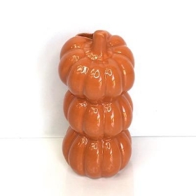 Pumpkin Stack Ceramic Pot 19cm