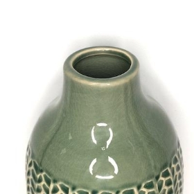 Green Pattern Ceramic Vase 38cm